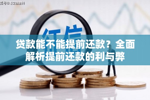 太湖贷款能不能提前还款？全面解析提前还款的利与弊