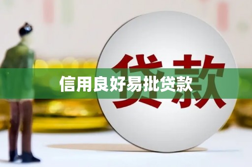 太湖信用良好易批贷款