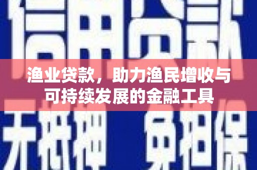 太湖渔业贷款，助力渔民增收与可持续发展的金融工具