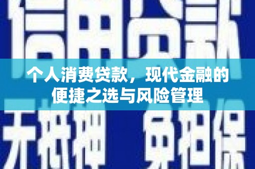 太湖个人消费贷款，现代金融的便捷之选与风险管理