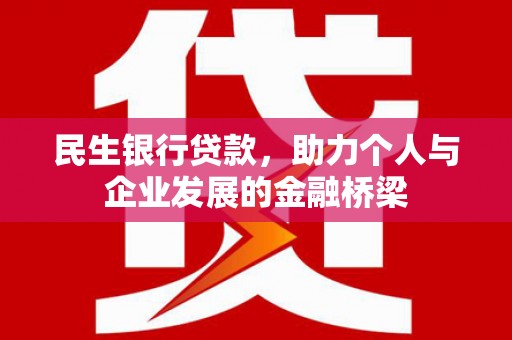 太湖民生银行贷款，助力个人与企业发展的金融桥梁