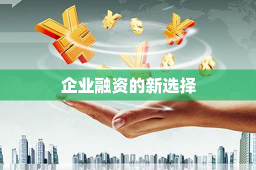 太湖企业融资的新选择
