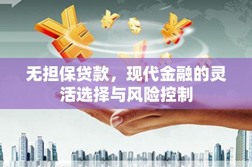 太湖无担保贷款，现代金融的灵活选择与风险控制