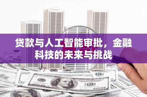 太湖贷款与人工智能审批，金融科技的未来与挑战