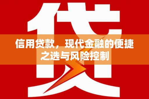 太湖信用贷款，现代金融的便捷之选与风险控制