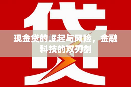 太湖现金贷的崛起与风险，金融科技的双刃剑