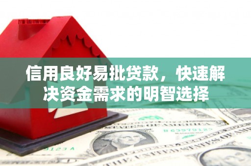 太湖信用良好易批贷款，快速解决资金需求的明智选择