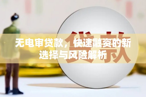 太湖无电审贷款，快速融资的新选择与风险解析