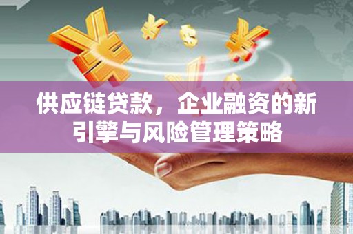 太湖供应链贷款，企业融资的新引擎与风险管理策略