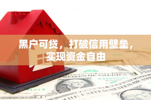 太湖黑户可贷，打破信用壁垒，实现资金自由