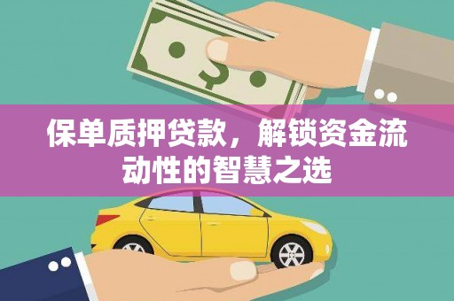 太湖保单质押贷款，解锁资金流动性的智慧之选