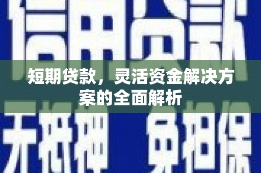 太湖短期贷款，灵活资金解决方案的全面解析