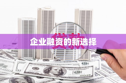 太湖企业融资的新选择