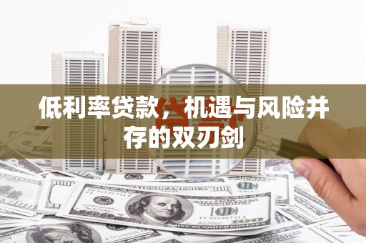 太湖低利率贷款，机遇与风险并存的双刃剑