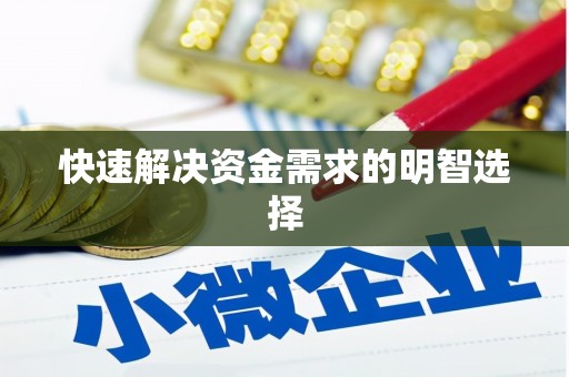 太湖快速解决资金需求的明智选择