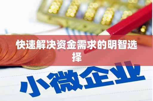 太湖快速解决资金需求的明智选择