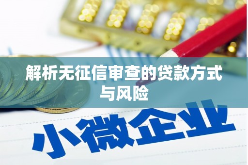 太湖解析无征信审查的贷款方式与风险