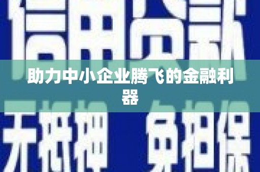 太湖助力中小企业腾飞的金融利器